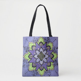 Purple Mandala Tote Bag