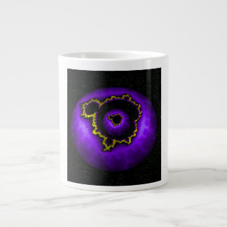 Purple Mandelbrot In A Mandelbrot Giant Coffee Mug