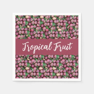 Purple Mangosteen Tropical Fruit Birthday