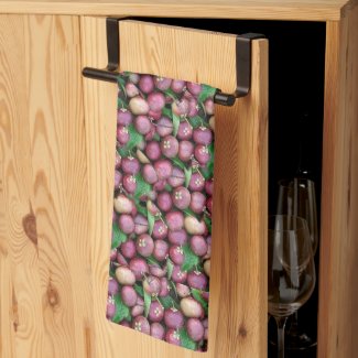 Purple Mangosteen Tropical Fruit Pattern