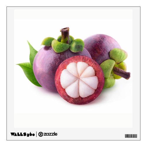 Purple mangosteens wall sticker