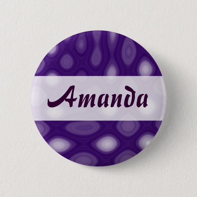 Purple Mania - Name Button (Front)