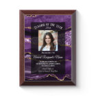 Purple Marble Agate Teacher of the Year Photo