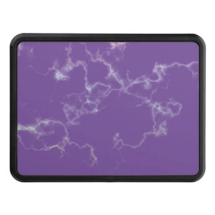 Purple Marble Electricity Colorful Design Hitch Cover
