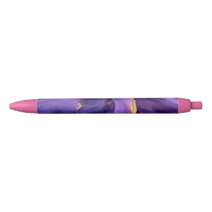 Purple Marble Galaxy Pen