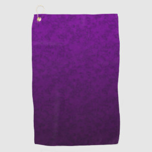 Purple marble golf towel