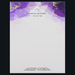 Purple marble Letterhead<br><div class="desc">Purple marble Letterhead</div>