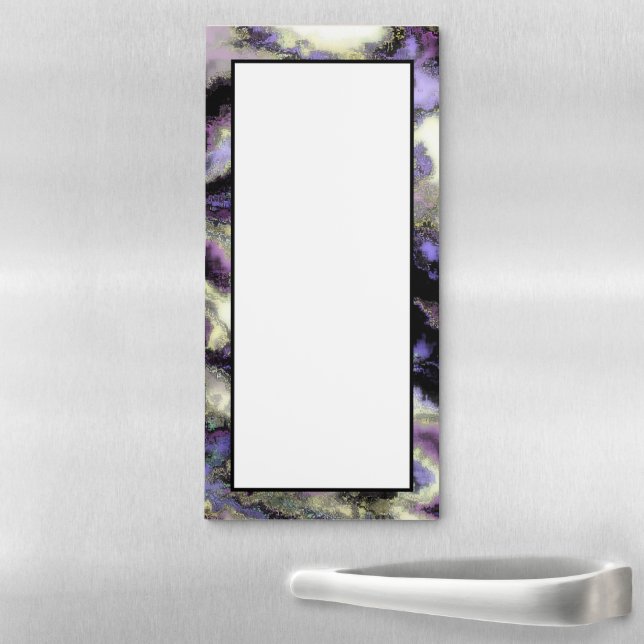 Purple marble magnetic notepad (In Situ)