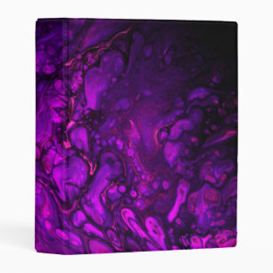 Purple Marble Mini Binder