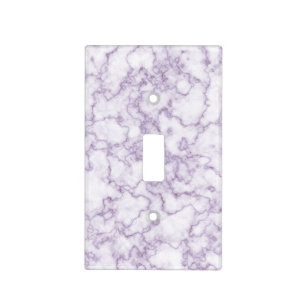 Purple Marble Pattern Light Switch Cover
