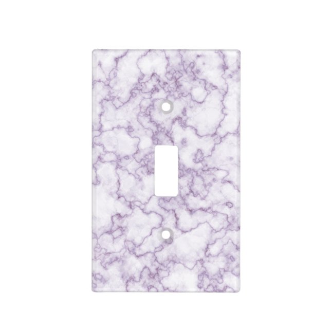 Purple Marble Pattern Light Switch Cover (Front)