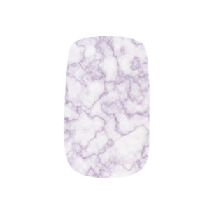 Purple Marble Pattern Minx Nail Art