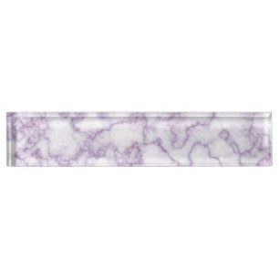 Purple Marble Pattern Name Plate
