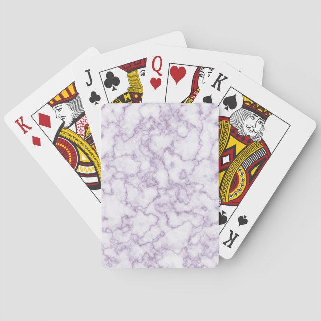 Purple Marble Pattern Poker Cards (Back)