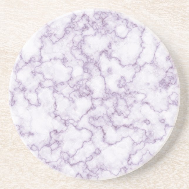 Purple Marble Pattern Sandstone Coaster (Front)