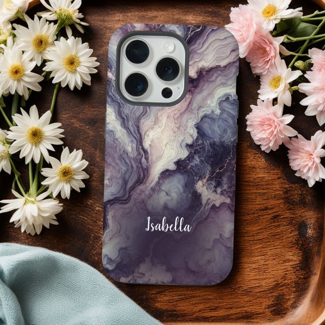 Purple Marble Personalized iPhone Case – Abstract  (Creator Uploaded)