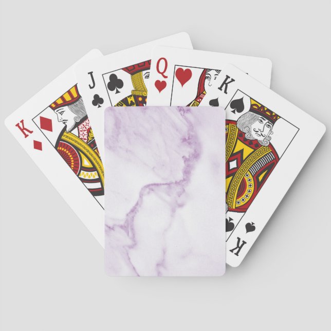 Purple Marble Poker Cards (Back)