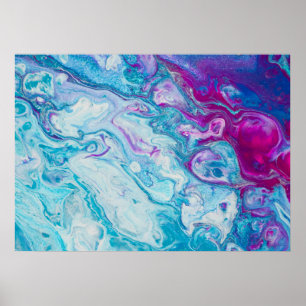 Purple Marble Poster