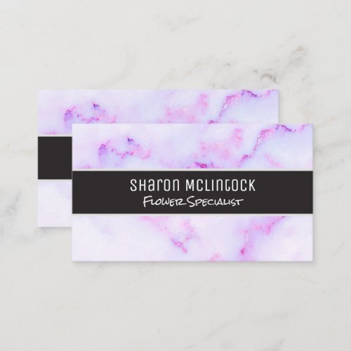 Purple Marble Texture Background Business Card