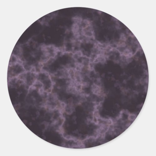 Purple Marble Texture Classic Round Sticker