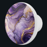 Purple Marbled Ceramic Knob<br><div class="desc">Purple Marbled Ceramic Knob</div>