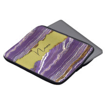 Purple Marbled design with Faux Gold