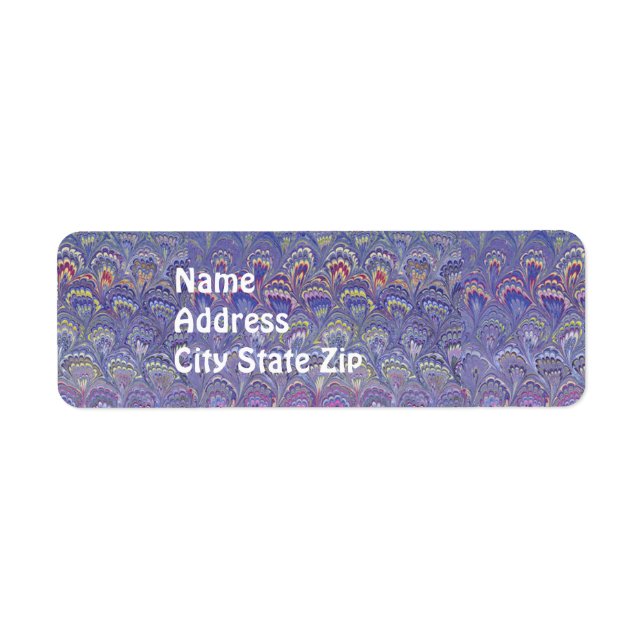 Purple Marbled Label (Front)