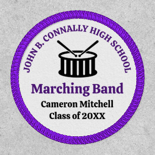 Purple Marching Band Custom High School Keepsake Patch