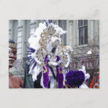 Purple Mardis Gras Zulu King Postcard