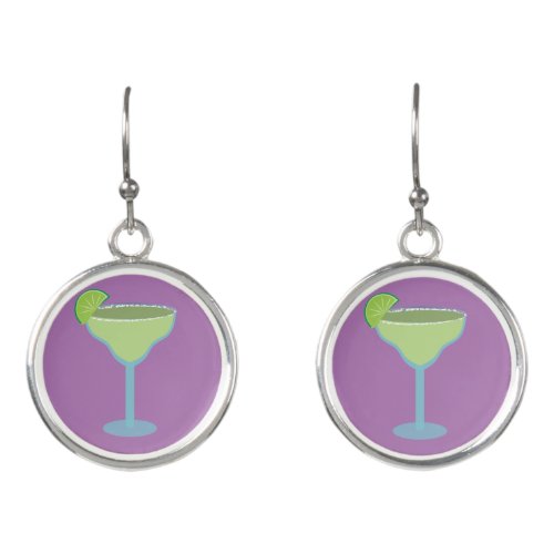 Purple Margarita Earrings