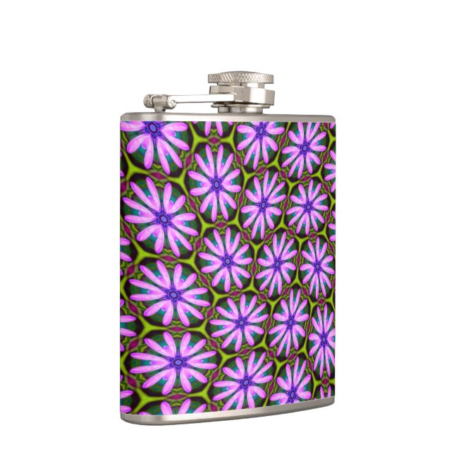 Purple Marguerite Patterns Flask (Right)
