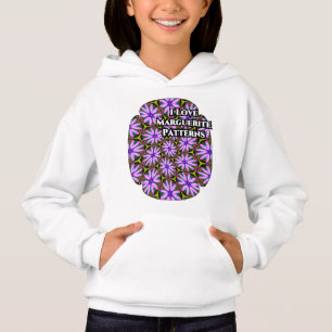 Purple Marguerite Patterns Hoodie