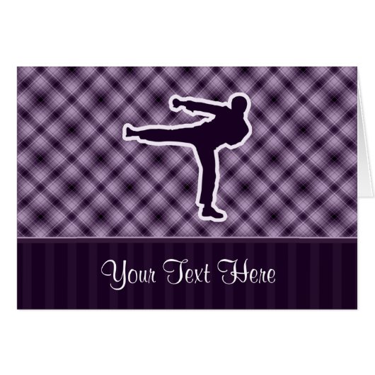Purple Martial Arts Cards (Front Horizontal)
