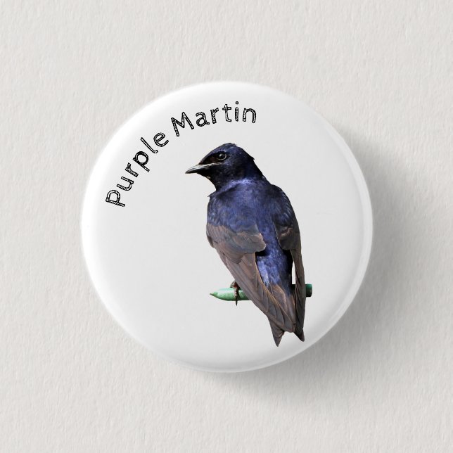Purple Martin Button (Front)