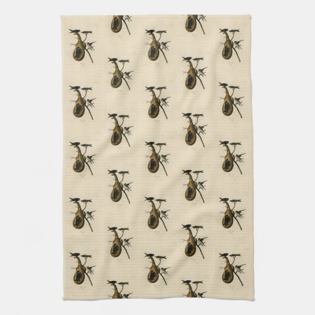 Purple Martin from Audubon's Birds of America Kitchen Towel (Vertical)