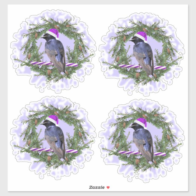 Purple Martin Holiday Sticker (Sheet)
