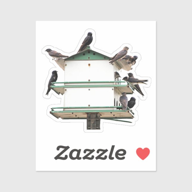 Purple Martin House Sticker (Sheet)