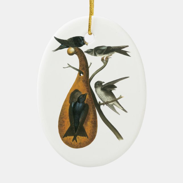 Purple Martin, John Audobon Ceramic Ornament (Front)