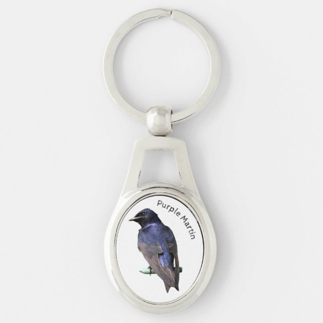 Purple Martin Keychain (Front)