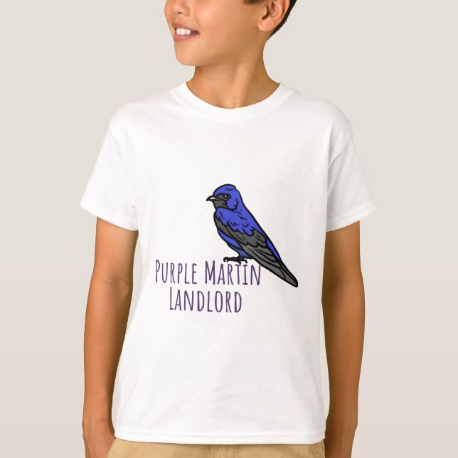 Purple Martin landlord birding T-Shirt (Front)