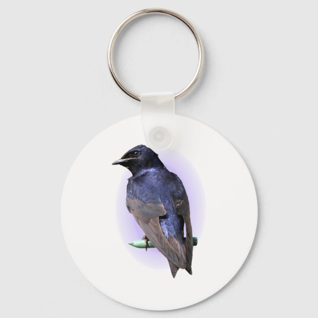 Purple Martin Male Keychain (Front)