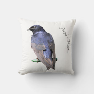 Purple Martin Ornament Throw Pillow