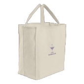 Purple Martini Personalized Embroidered Bag (Angled)