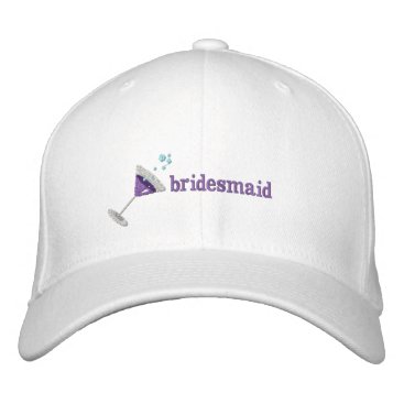 Purple Martini Personalized Embroidered hat