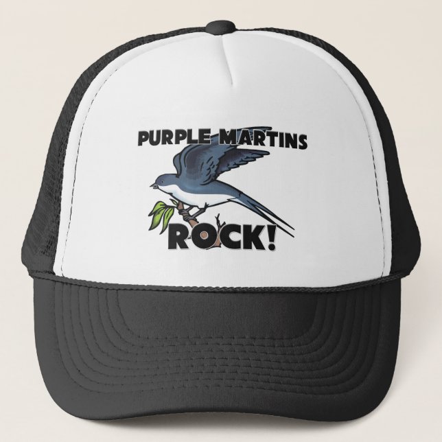 Purple Martins Rock Trucker Hat (Front)