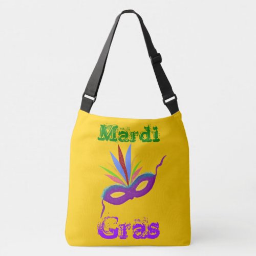 Purple Mask Mardi Gras Tote Bag