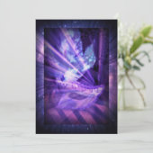Purple Masquerade Ball Invitation (Standing Front)
