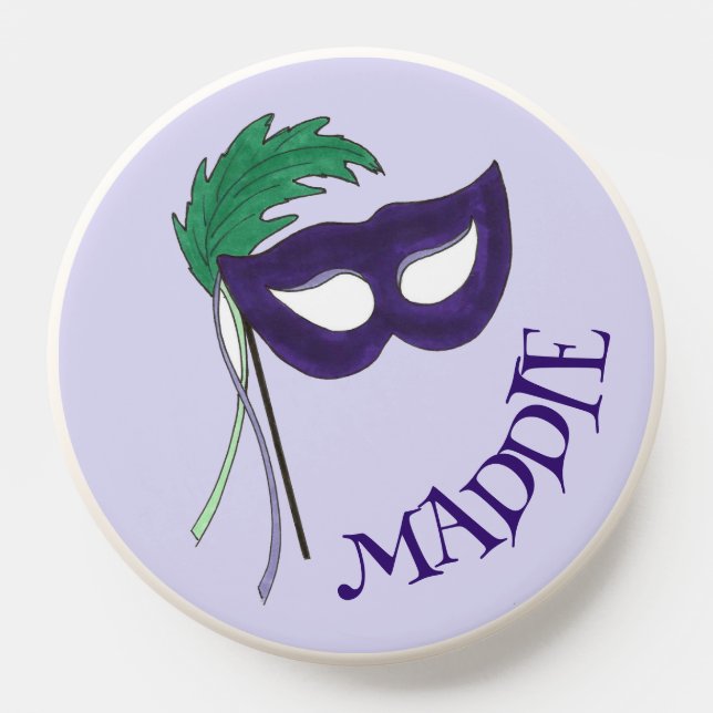Purple Masquerade Ball Mask Masque Drama Theatre PopSocket (Popsocket)