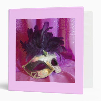 Purple Masquerade Mask Binder