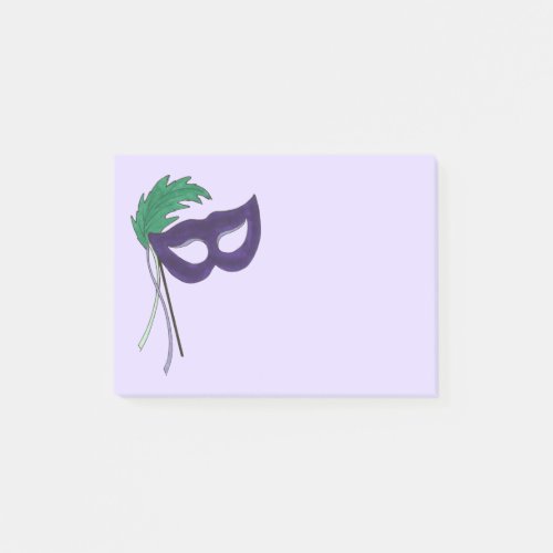 Purple Masquerade Mask Drama Theatre Post Its Post_it Notes